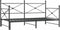 vidaXL - Slaapbank - onderschuifbed - zonder - matras - 107x203 - cm - staal - zwart