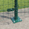 vidaXL - Hekpalen - met - Basisplaten - 7 - stuks - Ø32mm - 78,5cm - Gegalvaniseerd - Staal