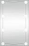 vidaXL - Wandspiegel - met - LED's - rechthoekig - 40x60 - cm - glas