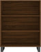 vidaXL - Schappenkast - 69,5x32,5x90 - cm - bewerkt - hout - bruin - eikenkleur