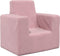 vidaXL Kinderbank zacht pluche roze