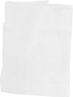 Zijden Sjaal - Zijde - Pongee 5 - 22 gr/m2 - Afm. 28x28 cm - Wit - 1 stuk