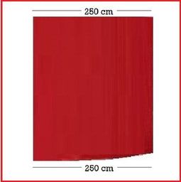 Zijwand Easy Up 2,5 mtr Dicht kleur Rood