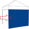 Zijwand Easy Up 4 mtr dicht kleur blauw