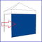 Zijwand Easy Up 4 mtr dicht kleur blauw