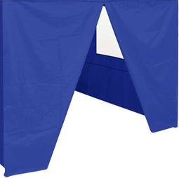 Zijwand Easy Up 4 mtr met rits kleur blauw