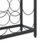vidaXL - Wijnrek - voor - 57 - flessen - 34x18x200 - cm - smeedijzer - zwart
