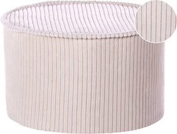 ZIKRIA - Poef - Lichtbeige - Fluweel