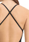 PUMA Swim - V-Neck Crossback Badpak - Comfortabele pasvorm - Zwart