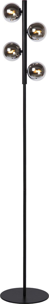 Lucide TYCHO - Vloerlamp - 4xG9 - 154 cm - Zwart