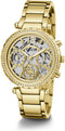 GUESS GW0403L2 dames horloge 37 mm - goudkleurig