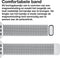 Zilver Bandje geschikt voor Apple Watch Series 1/2/3 42 mm & Series 4/5/6/SE 44 mm & Series 7 45 mm - Milanees Bandje voor Apple Watch 42 / 44 / 45 mm