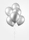 Zilveren ballonnen metallic | 10 stuks