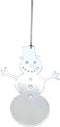 ZILVEREN SNEEUWPOP METAAL HANGENDE KERST DECORATIE - PLUTO PRODUKTER