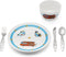 Zilverstad - Kinderservies Hulpdiensten 5-delig porselein/RVS (kinderbestek + servies)