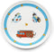 Zilverstad - Kinderservies Hulpdiensten 5-delig porselein/RVS (kinderbestek + servies)