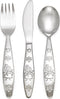 Zilverstad Kinderservies Prinses 5-delig porselein/RVS (kinderbestek + servies)