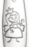 Zilverstad Kinderservies Prinses 5-delig porselein/RVS (kinderbestek + servies)