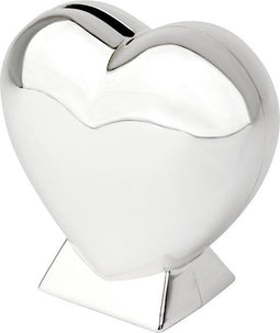 Zilverstad - Spaarpot Hart