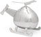 Zilverstad - Spaarpot Helikopter zilver kleur