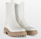 POSH by Poelman LITA - Chelsea boots - Imitatieleer - Crème wit - Maat 40