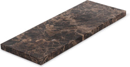 MOOISA - Marmer - dienblad rechthoek S - bruin marmer - 10x25cm - rond marmer dienblad - vierkant marmer dienblad - decoratie schaal - tapasplank - serveerplank
