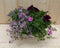 Zinken bak zomerbloeiers roze/paars dia. 30 cm