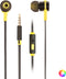 NGS Cross Rally - In-ear hoofdtelefoon - Metalen met microfoon en multifunctionele knop - Geel Zwart