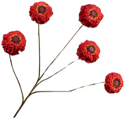 Zinnia tak rood 91 cm Silk-Ka