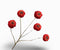 Zinnia tak rood 91 cm Silk-Ka