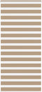vidaXL - Zebra - Blind - 115x230 - cm - stofbreedte - 110,9 - cm - polyester - zandbruin
