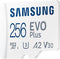 Samsung EVO Plus (2021) - Micro SDXC Kaart 256 GB - 130 MB/s - Inclusief SD Adapter