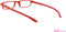 ZIPPER G27100 rot Kunststoffbrille im Etui Federtechnik +1.00 dpt