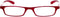 ZIPPER G27100 rot Kunststoffbrille im Etui Federtechnik +1.50 dpt