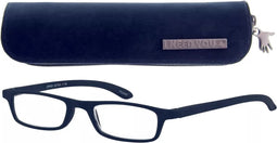 ZIPPER G27300 blau Kunststoffbrille im Etui Federtechnik +2.50 dpt