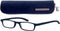 ZIPPER G27300 blau Kunststoffbrille im Etui Federtechnik +2.50 dpt