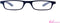 ZIPPER G27300 blau Kunststoffbrille im Etui Federtechnik +2.50 dpt