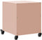 vidaXL - Nachtkastje - 36x38,5x43,5 - cm - staal - roze