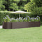 vidaXL - Plantenbak - 447x140x68 - cm - gepoedercoat - staal - bruin