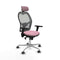 Piqueras y Crespo 3D086G2 - Bureaustoel - Verstelbare hoofdsteun - Roze