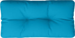 vidaXL - Palletkussen - 80x40x12 - cm - stof - lichtblauw