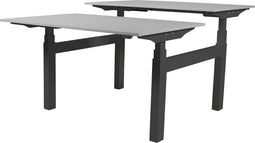 Zit Sta Bureau (2pp) - Elek 140x80/80 grijs - zw frame