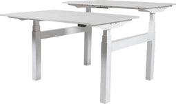 Zit Sta Bureau (2pp) - Elek 140x80/80 krijtwit - wit frame