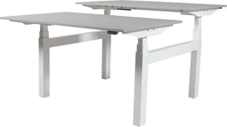 Zit Sta Bureau (2pp) - Elek 160x80/80 grijs - wit frame