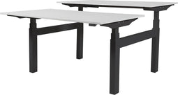 Zit Sta Bureau (2pp) - Elek 180x80/80 krijtwit - zw frame