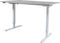Zit Sta Bureau - Elek 140x80 licht grijs -zwart frame