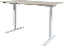 Zit Sta Bureau - Elek 140x80 lindberg eik -wit frame
