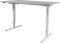Zit Sta Bureau - Elektrisch 140x80 licht grijs -wit frame