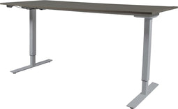 Zit Sta Bureau - Elektrisch 160x80 logan eik - alu frame