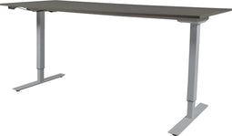 Zit Sta Bureau - Elektrisch 180x80 logan eik - alu frame